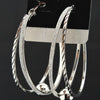 Charm Frosted Big Hoop Earrings