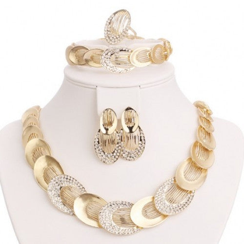 CZ Crystal Rhinestone Jewelry Set