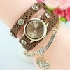 Luxury Heart Pendant Bracelet Wristwatch