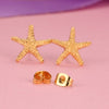 Elegant Gold Plated Starfish Stud Earrings